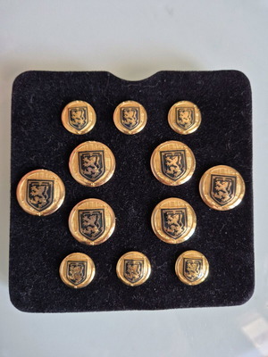 London Badge&Button gold-plated buttons for men's jacket new