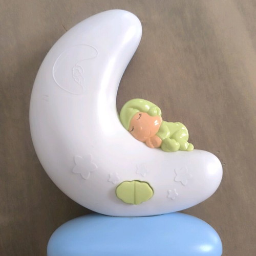 Musical light-up moon like new with lullabies and gift airplane