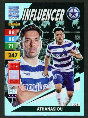Panini Adrenalyn Super League Athanasiou Influencer card like new