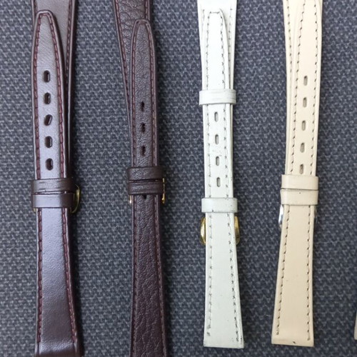 Leather watch straps set of 8 size 12 new