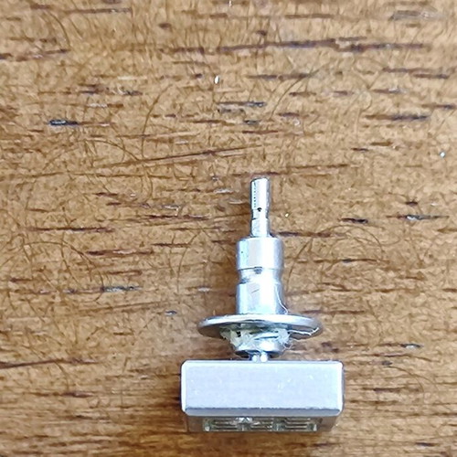 Stainless steel earring like new with diamond stud