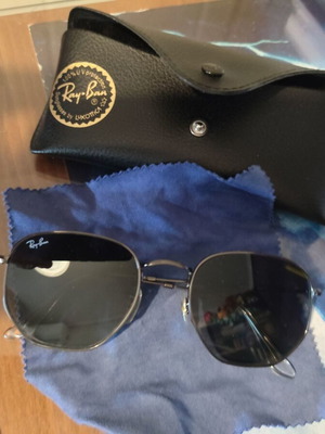 Γυαλιά ηλίου Ray-Ban Hexagonal RB3548N σαν καινούργια, γυαλιστερός μεταλλικός σκελετός