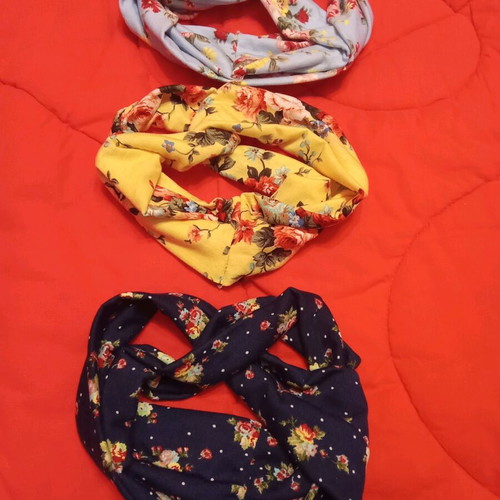 Hair accessories new, set of 3 colorful summer headbands