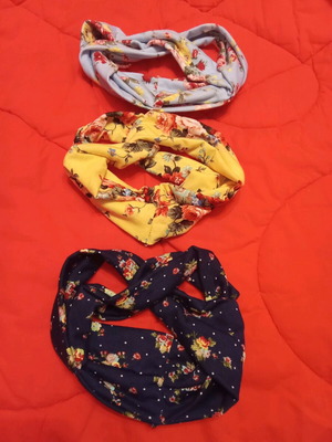 Hair accessories new, set of 3 colorful summer headbands