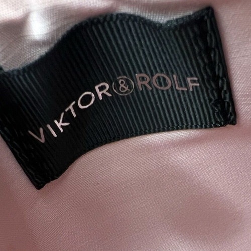 Victor & Rolf black zip clutch bag used