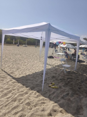 Κιόσκι πτυσσόμενο 3x3 με μεταλλικό σκελετό