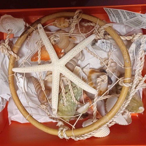 Decorative hanging with shells new, length about 50 cm