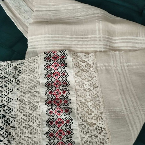 Handmade silk woven curtain used 58x250cm