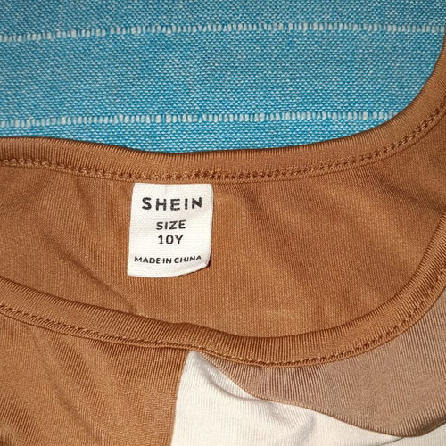 Shein bustiers like new, size 10-11 years, beige and brown
