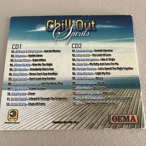 Chill Out Spirits CD used, electronic music