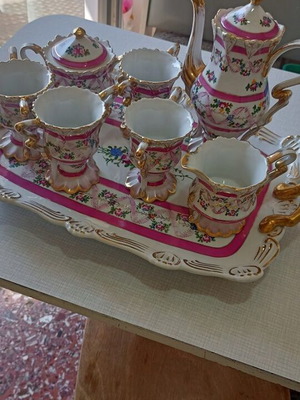 Vintage porcelain set France Limages 8 pcs like new, 33x45 cm