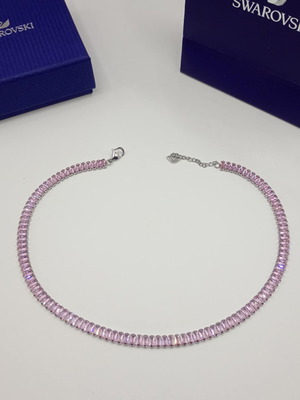 Swarovski necklace pink like new