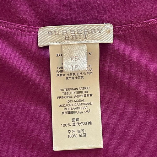 Burberry Brit asymmetrical check cardigan preloved, double modal fabric