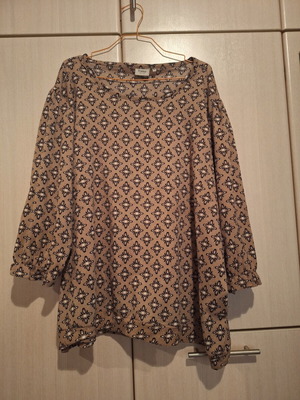 Fransa women's blouse with geometric print, new, size XXXL