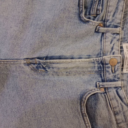 Stradivarius jeans size 40 used, white and blue