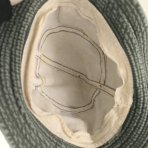 Men's khaki hat used, ideal for fishing