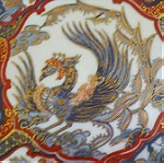  Κινέζικο διακοσμητικό πιάτο αντίκα ζωγραφισμένο στο χέρι.
