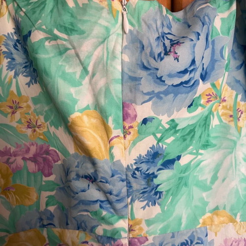 Zara mini floral dress new with puff sleeves