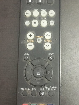 Samsung 00070E remote control used with box