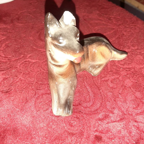 Porcelain dogs used, set of 4, collectible