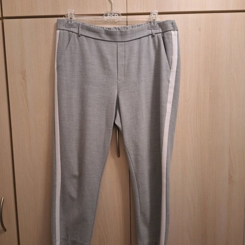 Grey Zara large pants with white side stripe, worn few times