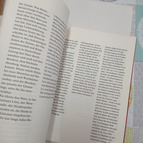 Old and rare books used, three languages: German, English, French