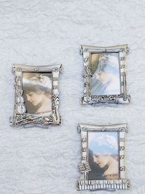 Art Nouveau miniature frames like new, set of 3 pieces