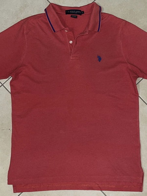 U.S. Polo Assn. Since 1890 Men’s Polo Shirt coral red, like new, size M