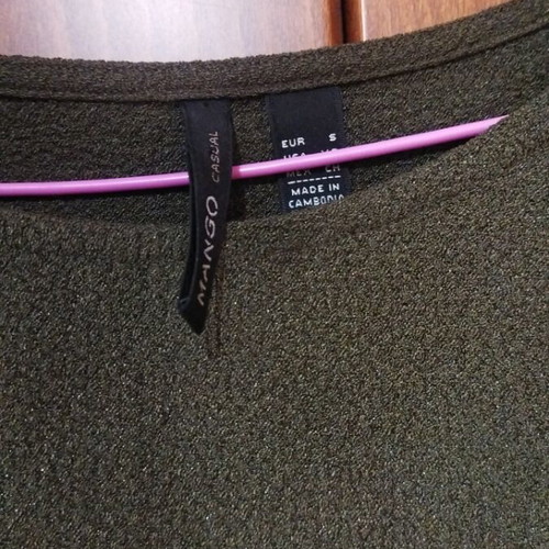 Mango blouse green size S like new