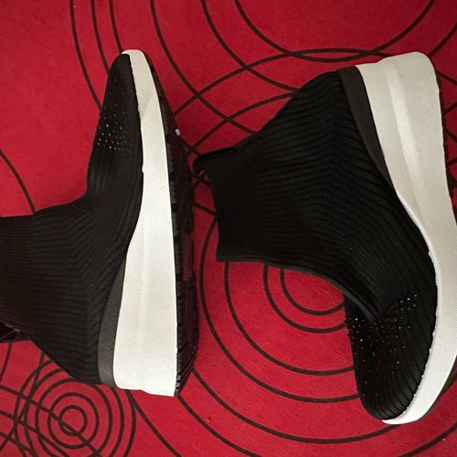 Sock sneakers modern, new, size 36, black with strass