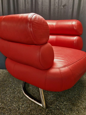 ClassiCon Bibendem chairs like new, set of 2, red leather
