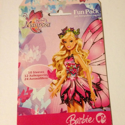 Barbie Mariposa Easter Egg Set like new