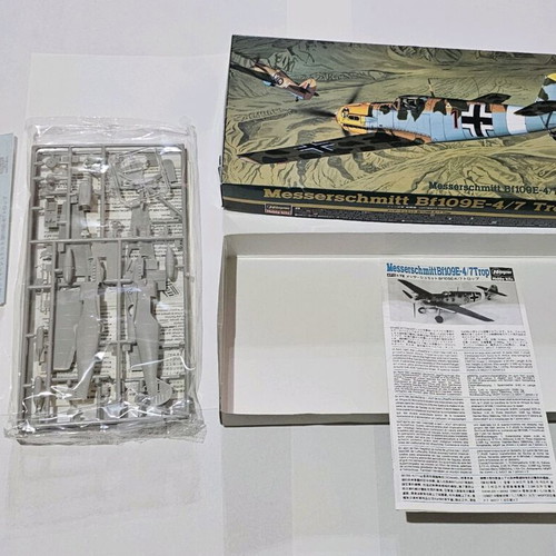 Messerschmitt Bf 109E-4/7 Trop πλαστικό μοντέλο σαν καινούργιο, Hasegawa 1/72