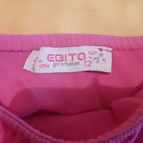 One-Shoulder Girls' Top EBITA fuchsia like new, size 12 years