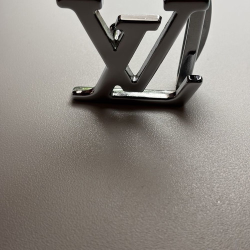 Louis Vuitton LV belt buckle, silver