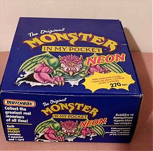 Monster in my pocket box Matchbox 1992(κουτα των 25)
