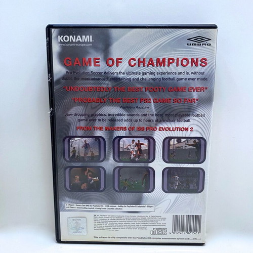 Pro Evolution Soccer 1 PlayStation 2 used with booklet and game catalog