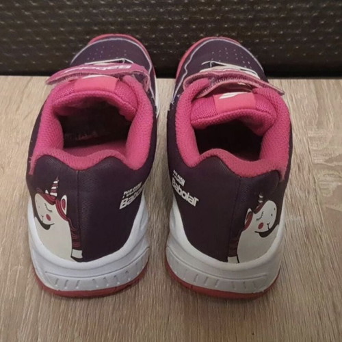 Babolat All Court tennis shoes for girls size 34 with unicorn