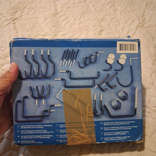 Haken-Set wall hooks set, 30 pieces with PVC coating