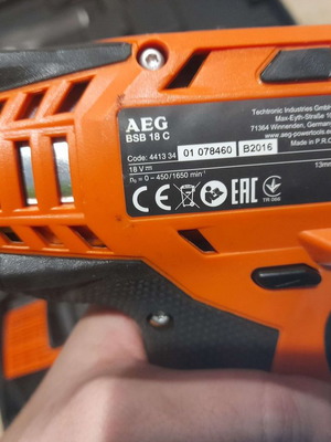 AEG Tools Κρουστικό Δραπανοκατσάβιδο Μπαταρίας 18V 2x2Ah BSB 18CLI-202C + Φορτιστης AEG