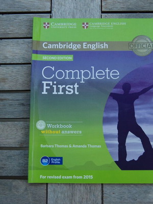 Complete First Cambridge English workbook like new