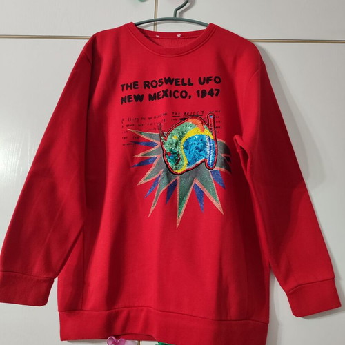 Red sweatshirt size One Size, like new