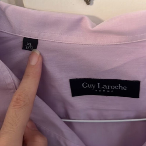 Guy Laroche men's shirt XL purple, unworn