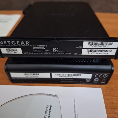 Netgear DGN1000 N150 ADSL2+ modem router like new