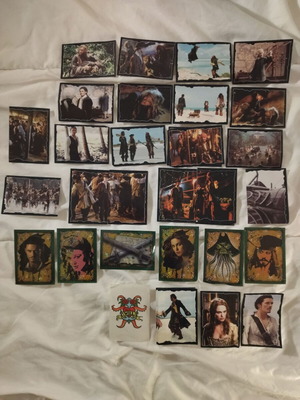Disney Pirates of the Caribbean sticker collection, like new, 31 pieces