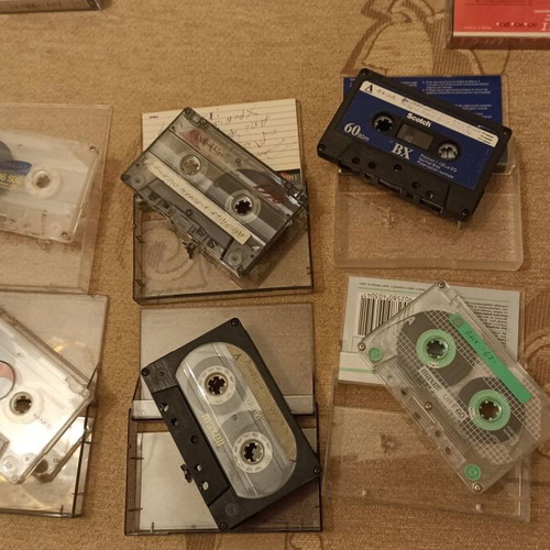 Audio tape cassettes used, pack of 17, Philips, Sony, TDK, Maxell