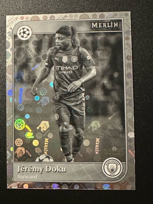 Κάρτα Jeremy Doku 2024-25 Topps Merlin UCC σαν καινούργιο