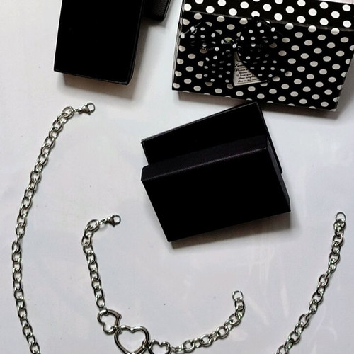 Theree Hearts Jewelry Set new, stainless steel pendant and bracelet