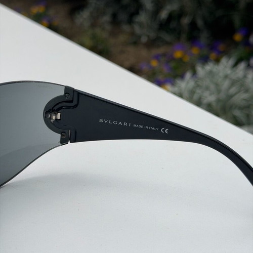 Bvlgari Mask sunglasses used, black and silver