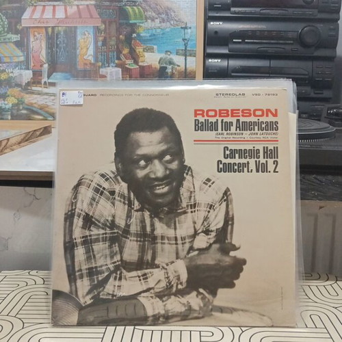 Paul Robertson Ballad for America vinyl record used, folk